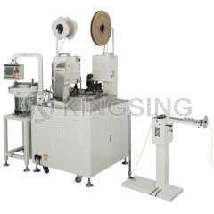 Automatic Wire Crimping and Insulated Sleeve Insertion Machine