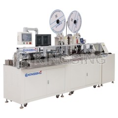 Automatic Wire Crimping and Shrink Tube Marking Inserting Machine