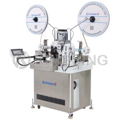 Automatic 2-sided Fine Wire Stripping and Crimping Machine