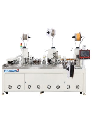 Automatic Double-combined Wire Heat Shrink Tubing Insertion and Crimping Machine